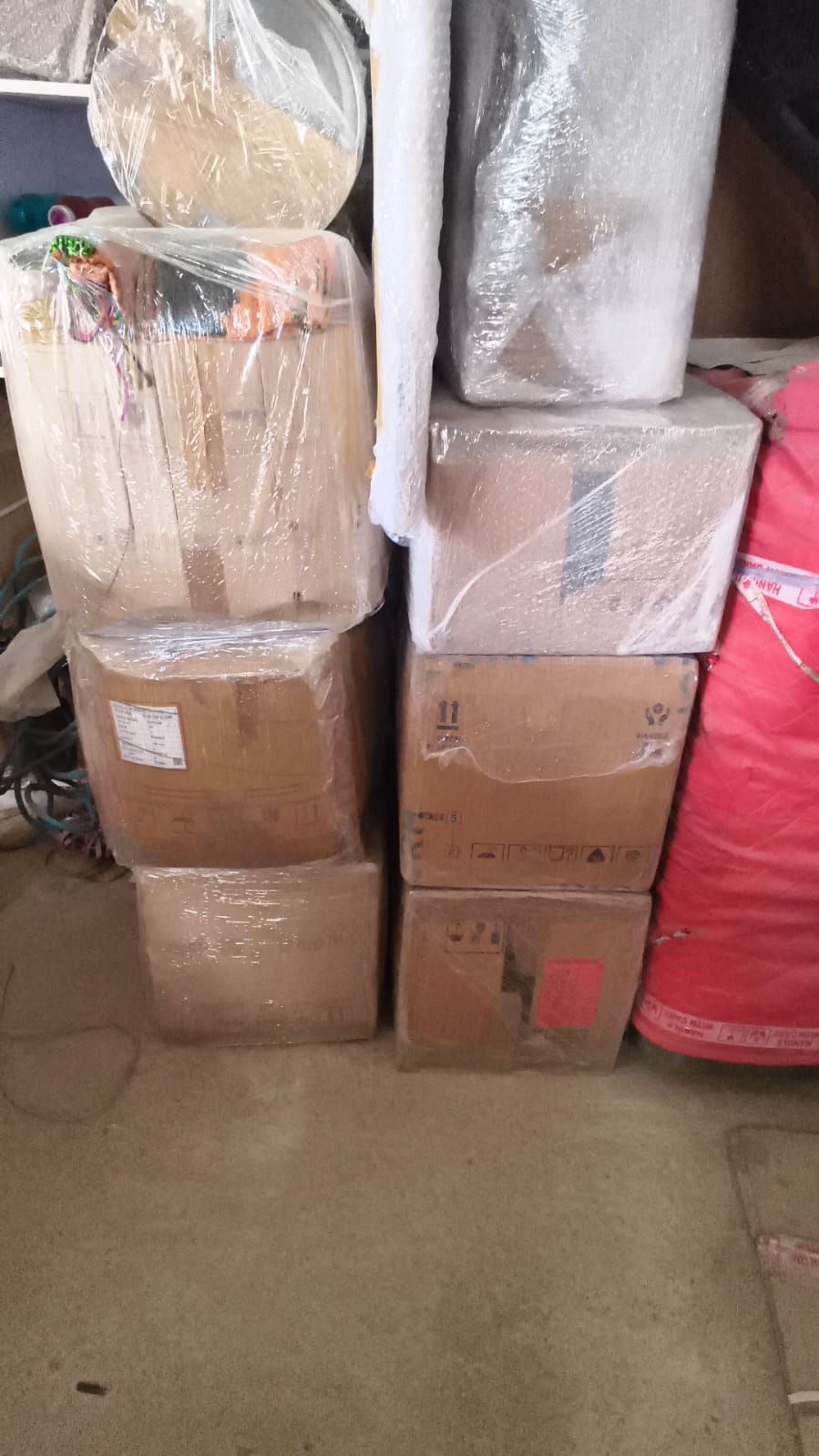 DTC International Packers Packed goods before loading